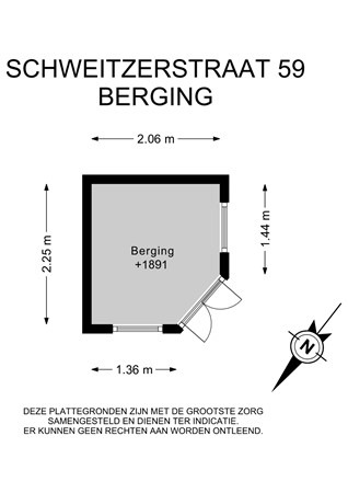 Floorplan - Schweitzerstraat 59, 1433 AH Kudelstaart
